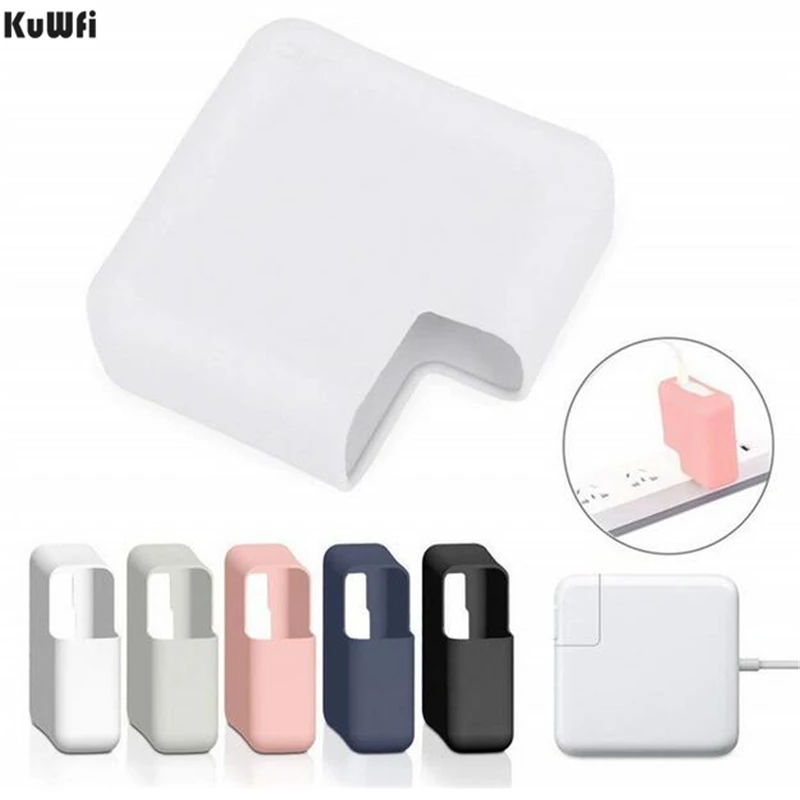 

KuWFi Charger Protective Case Silicone Laptop Power Adapter Sleeves For Apple MacBook Air Pro Retina 11 12 13 15 Case Accessorie