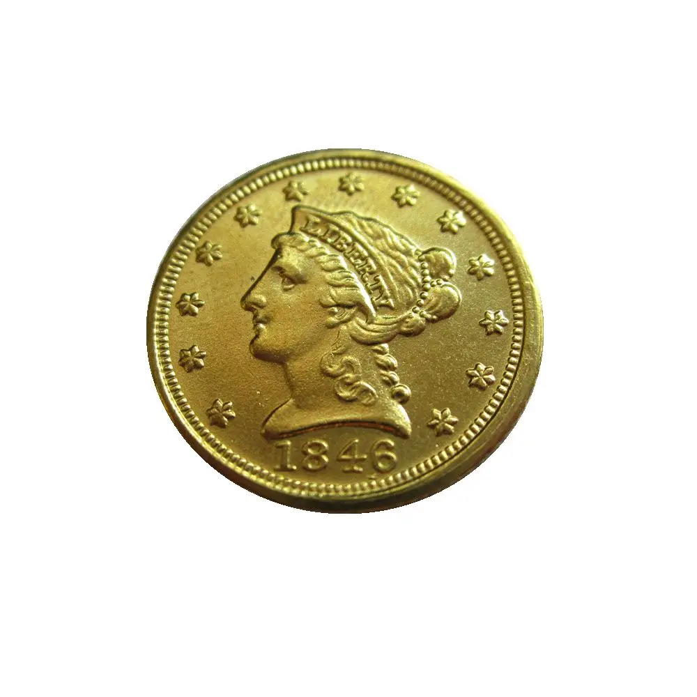 Дата 1845 1845-D 1845-O 1846 1846-D 1846-O 1847 1847-C США$2,5 позолоченный(старинная Золотая монета в 2,5 доллара) золотые в виде копия монет