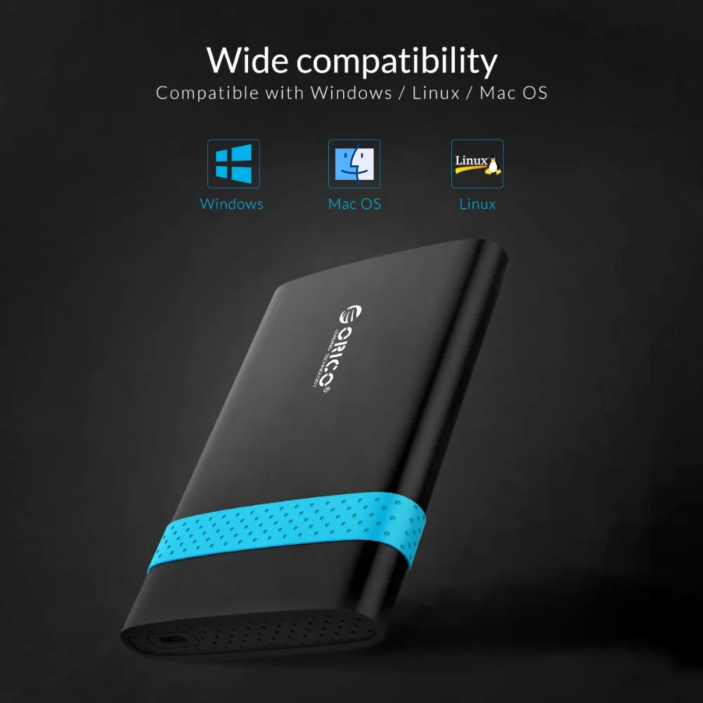 ORICO 2,5 дюйма HDD чехол USB 3,1 Gen 1 type-C To SATA 3,0 Супер Скоростной HDD Box бесплатные инструменты HDD корпус адаптер(2538C3