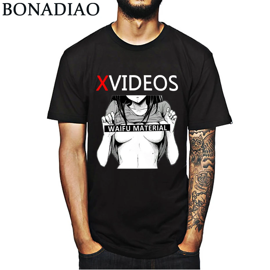 

Ahegao XVideos T Shirt Japanese Sexy Waifu Girl T Shirt For Man Fashion Streetwear