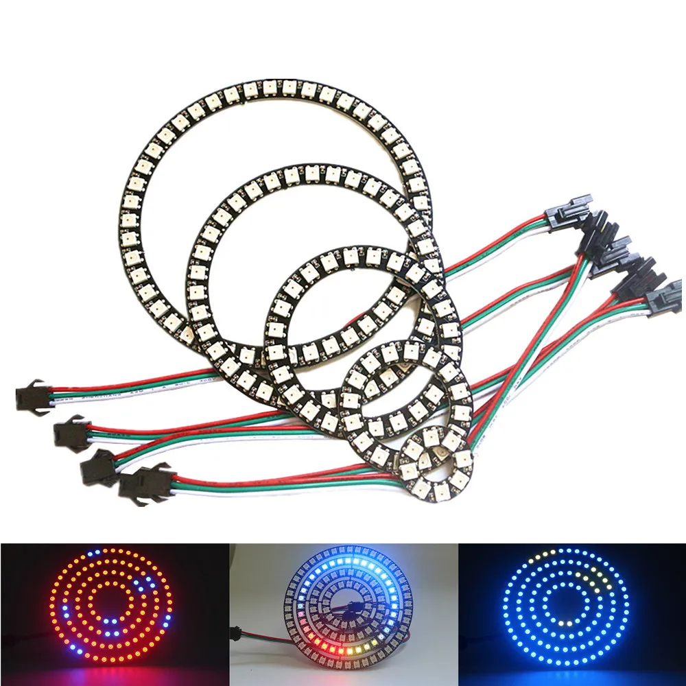 WS2812B Светодиодные ленты индивидуально адресуемых RGB Smart Пиксели полосы 1 м 5