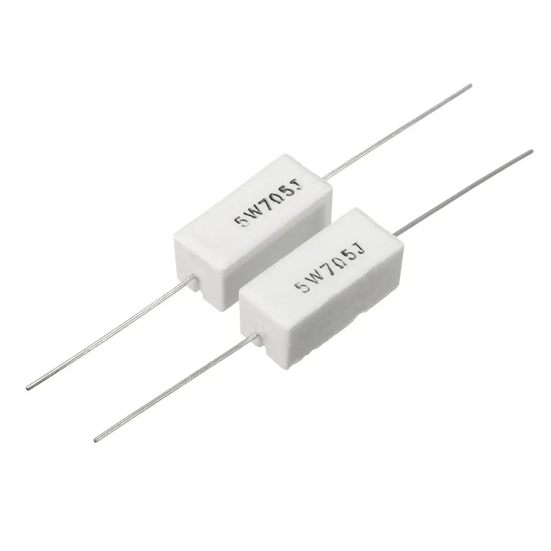 

New High-Quality Resistor 5W705J 10PCS Resistor Instrument for Battery Tester