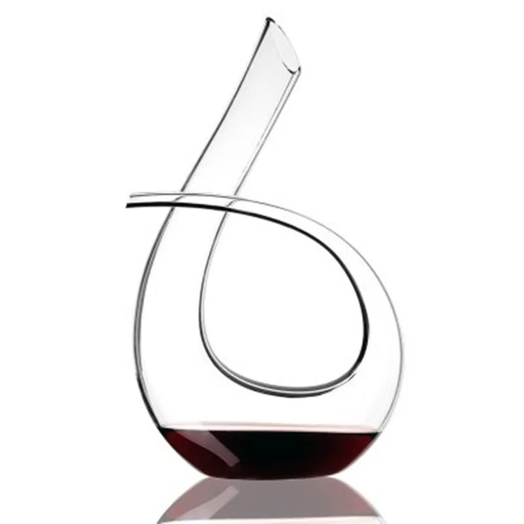 New Handmade 6 Shape Crystal Red Wine Pourer Glass 1300ml Decanter