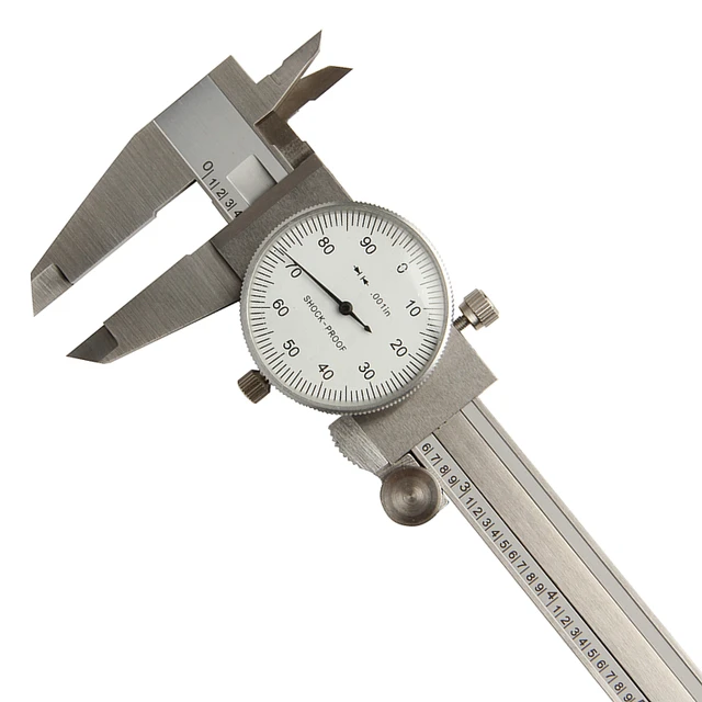 Inch Dial Caliper 6''/150mm 0.001 Shock proof Stainless Steel Vernier