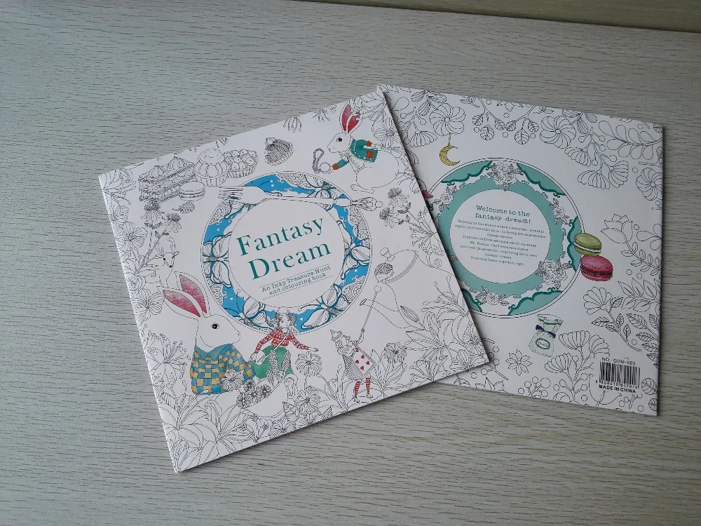 

English Edition Fantasy Dream 24 Pages Secret Garden Styles Coloring Book For Adult Relieve Stress Painting Drawing Books