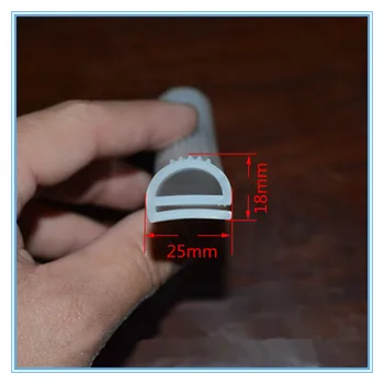 

3 m 16X13mm 25x18mm E article silicone bar.high temperature resistance heat-resistant e The oven sealing strip Rubber Seal strip