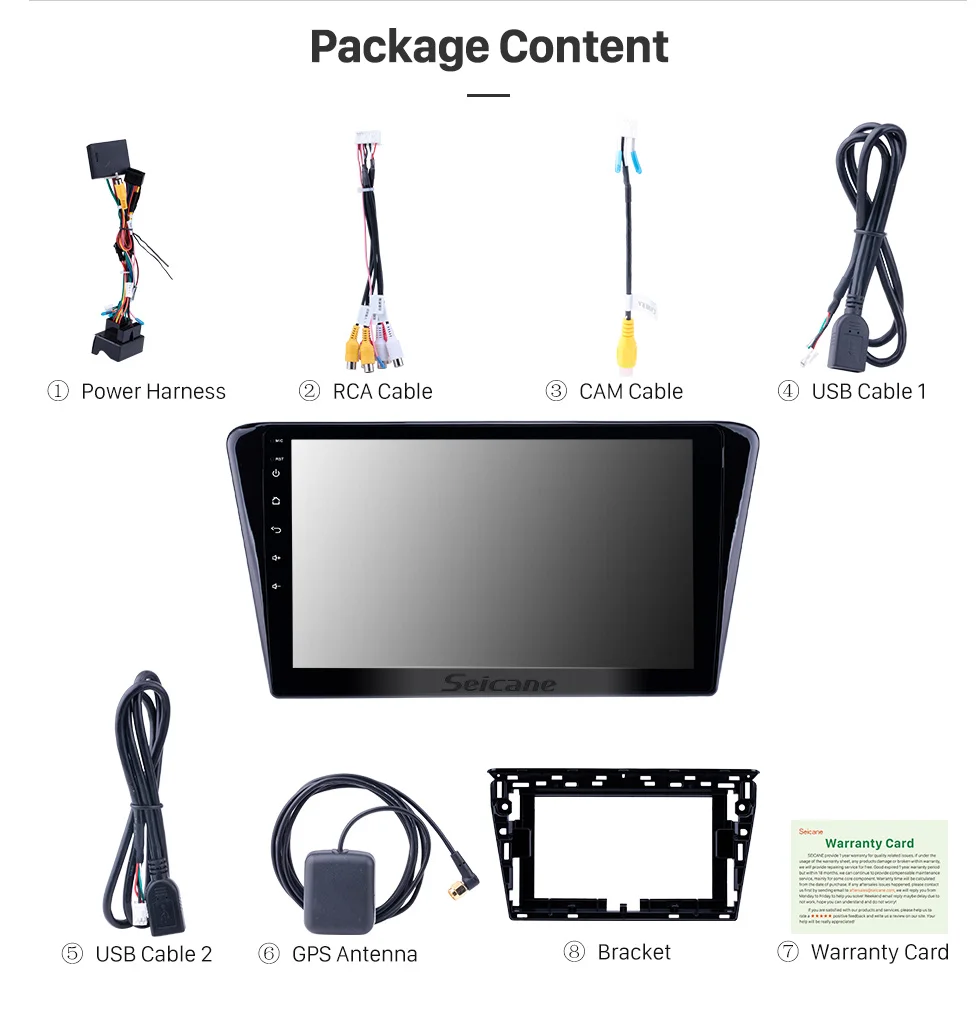 Sale Seicane Car GPS for 2014 Peugeot 408 Android 8.1 10.1 inch Head Unit Stereo Player support DAB+ OBD2 DVR Steering Wheel Control 16