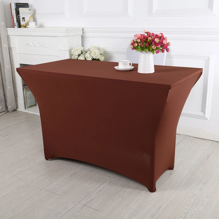 الزفاف دنة مفرش طاولة ليكرا غطاء الطاولة بياضات طاولة فندق مأدبة حزب اجتماع غرفة مستطيل الجدول الديكور