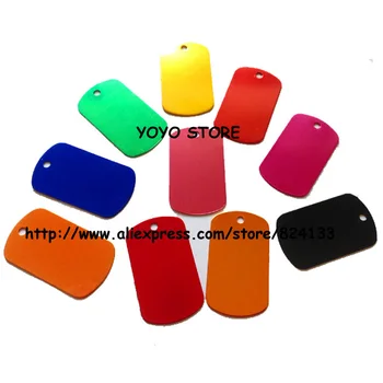 

2019hot sale military dog tag aluminum pet tags pendant free shipping mixed anodized colors in stocks