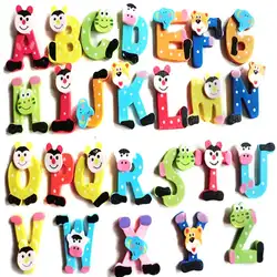 26 шт. деревянный мультфильм алфавит A-Z животных Письмо A-Z, форма магнит стикеры на холодильник шт/набор детская игрушка