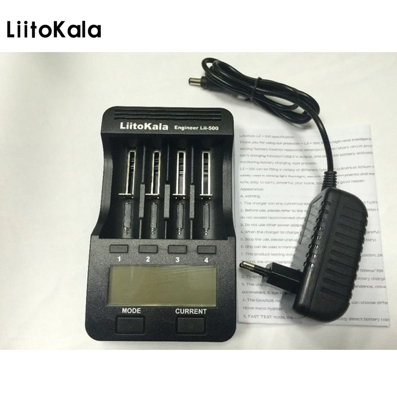 

Liitokala Lii 500 lcd in the 18650 18350 18500 16340 17500 25500 10440 14500 26650 1.2 in aa aaa nimh rechargeable lithium batte