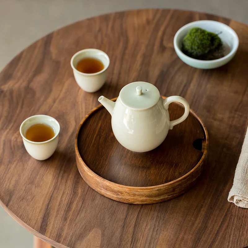LUWU natural bamboo tea trays tea table handmade pot holder platters kung fu accessories tea tray