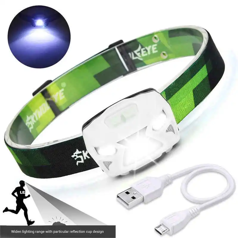 3000LM XPE LED IR Sensor Headlamp USB Rechargeable Camping Hiking Headlight lanterna bicicleta powerful led flashlight #4S1 (10)