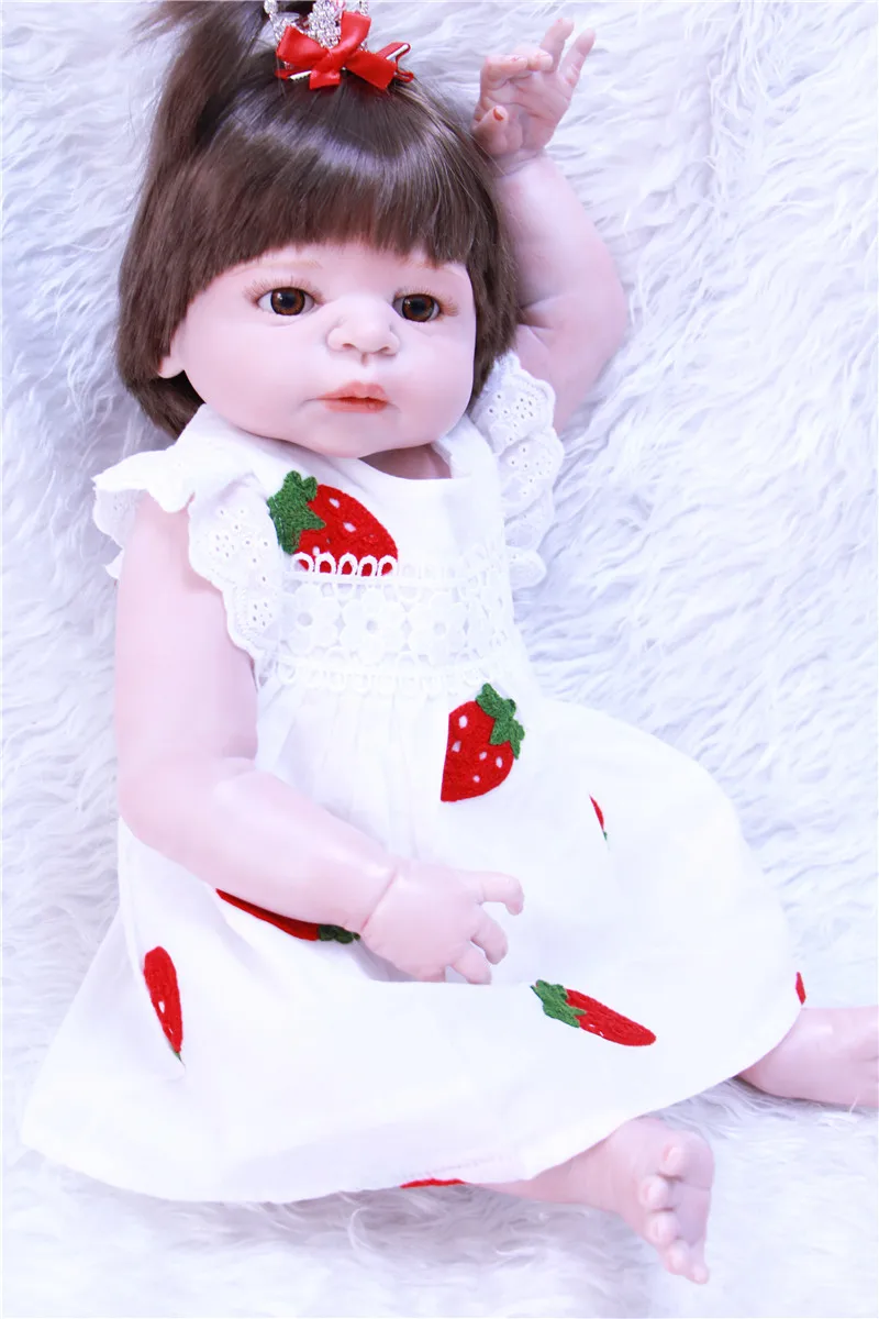 Bebes reborn девушка настоящие силиконовые куклы NPK 2" reborn Малыш куклы Виктория может ввести воду играть дома игрушки куклы