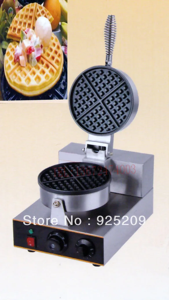 Free shipping 220v 110v HOT sale Electric Single head for waffle
