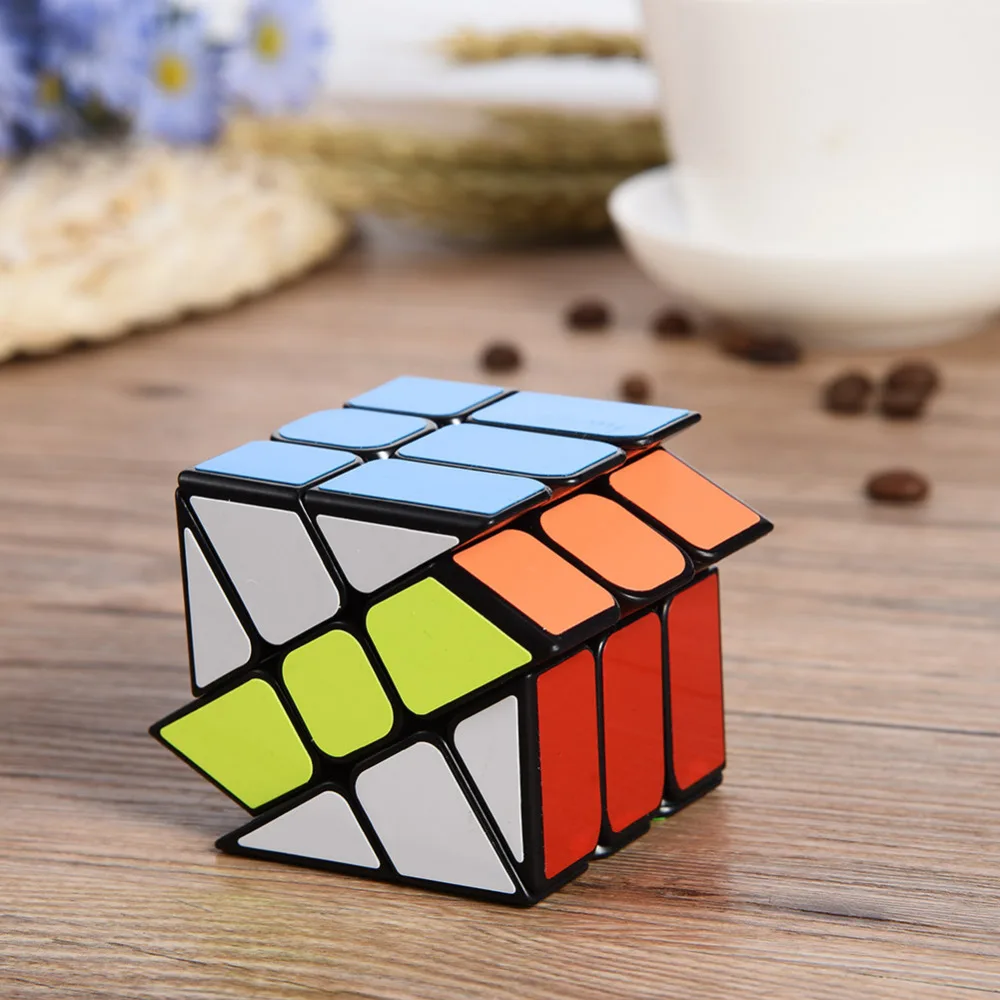 Hot Wind and Fire Wheel Windmill Third level Heteromorphic Magic Cube Plastic Twisty Magic Cube font