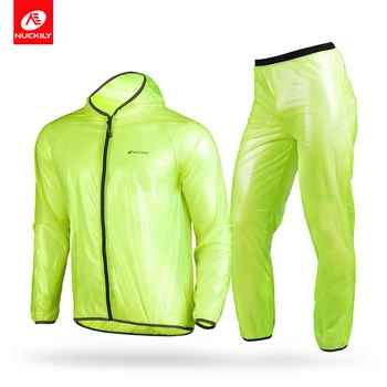 

NUCKILY Outdoor Cycling Raincoat Riding Mountain Bike Men Breathable Compressed Windshield Waterproof Jersey MJ003MP003