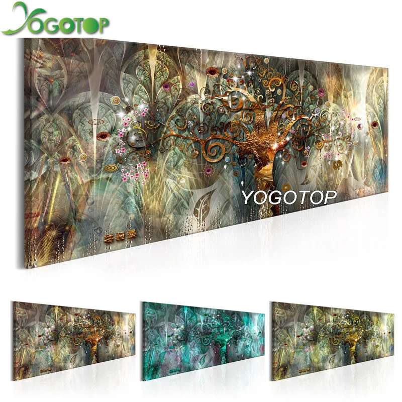 YOGOTOP полноформатная алмазная живопись вышивка крестиком абстрактная жизнь