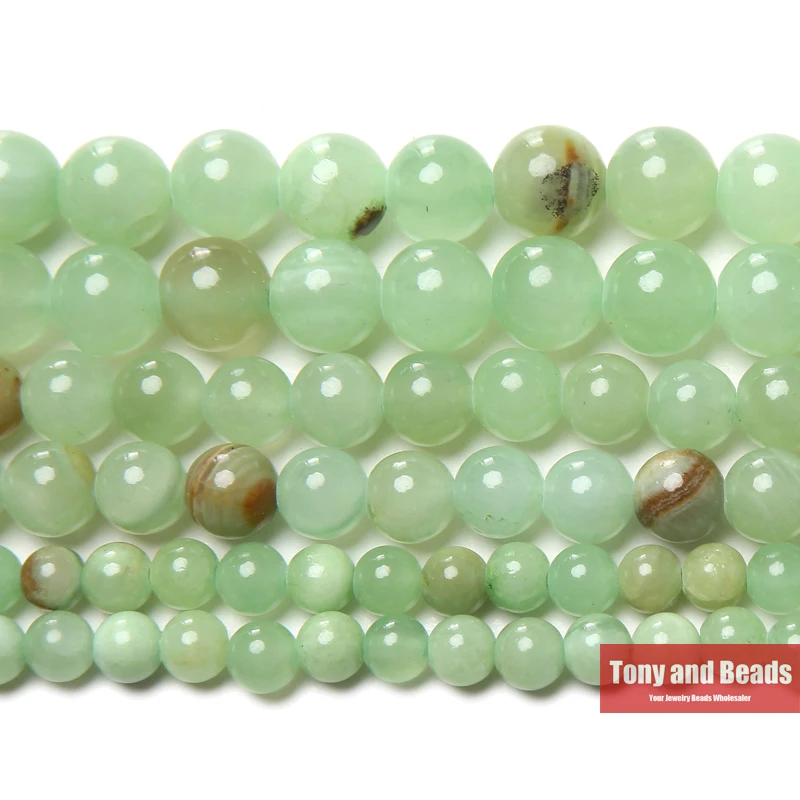 

Free Shipping New Arrival Light Green Lace Jades Gem Beads 15" Strand 6 8 10mm Pick Size For Jewelry Making