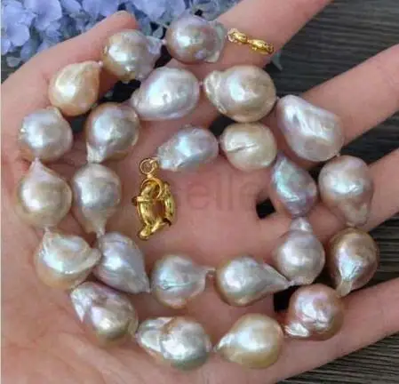 

PEARL NECKLACE baroque 18" AAA 12-13MM SOUTH SEA NATURAL multicolor