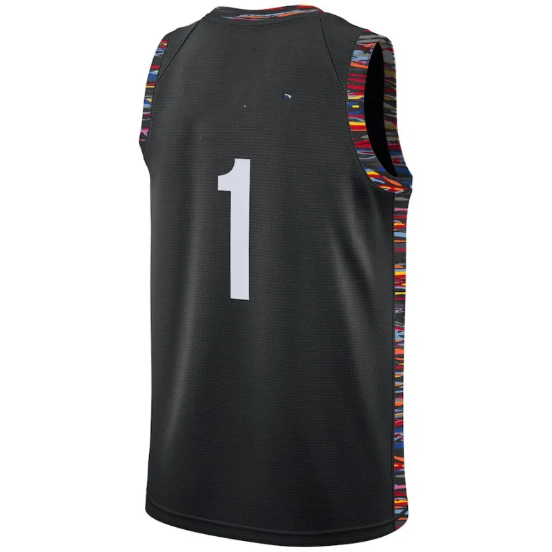 Throwback Basketball Jerseys Movie jerseys mens 1 black Jersey