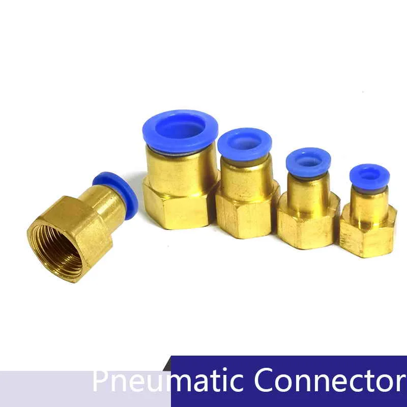 Фитинг для воздушных труб 10 мм 12 8 6 шланг Труба 1/8 &quot3/8&quot 1/2 &quotBSP 1/4&quot Женский
