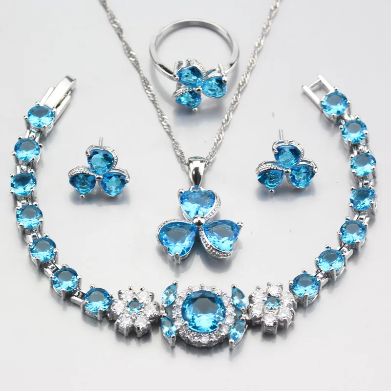 FREE GIFT BOX Cubic Zirconia Women 925 Sterling Silver Pendant
