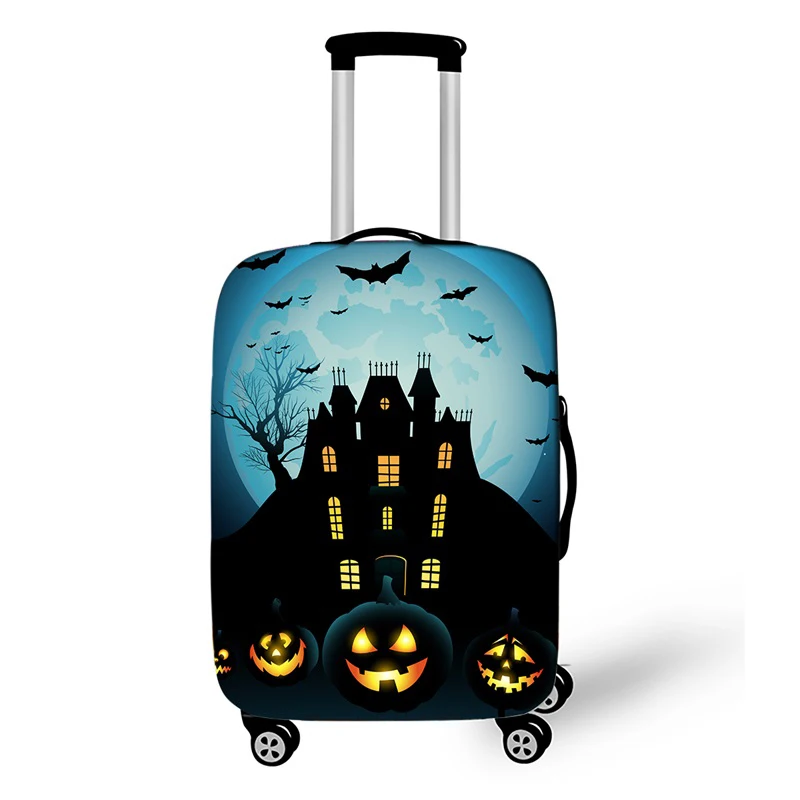 Хэллоуин Печатный чемодан Эластичный Защитный чехол на чемодан Крышка дорожные аксессуары для 18-28 дюймов Дорожный чемодан на колесиках