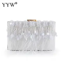 Crossbody Shoulder Bags For Female Tassel Wedding Party Clutch Women Evening Bag Fashion Ladies Purse Bolsa Feminina