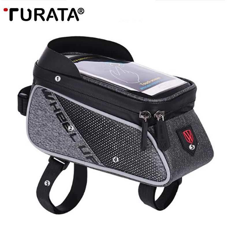 

TURATA Bicycle Motorcycle Phone Holder Telephone Support For Moto Stand Bag For iPhone X 8 Plus GPS Bike Holder Waterproof Cover