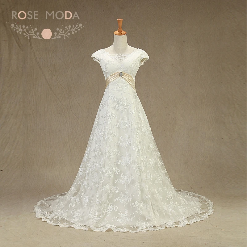 champagne short wedding dress