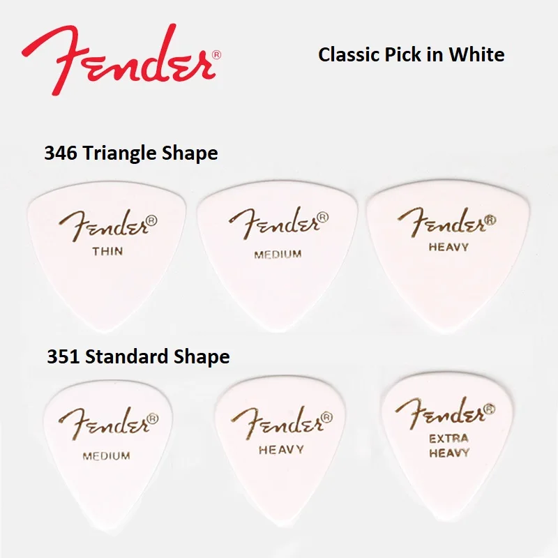 フェンダー351/346シェイプクラスギターピック ホワイト、1ピースで販売|guitar picks|pick guitar  fenderfender guitar picks - AliExpress