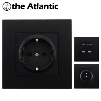 

EU France Standard 16A Wall Socket Power Outlet Enchufe Plastic Panel Panel Electrical Plug AC 110~250V Plug Electrical Outlet
