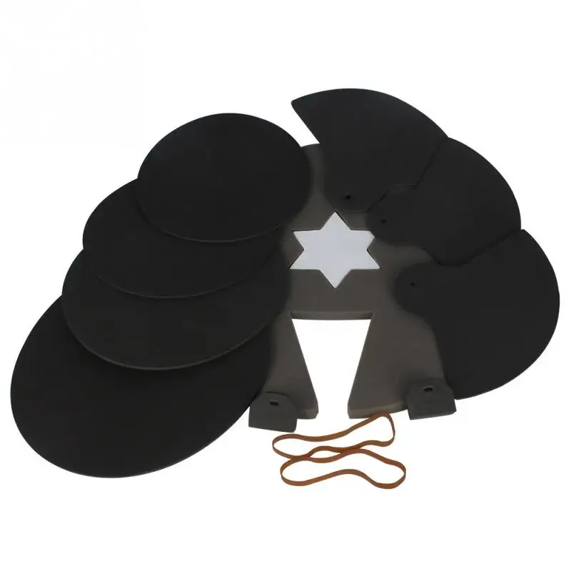 Rubber Foam Drum Mutes Set Practice Mute Silencer Pads Drum Musical
