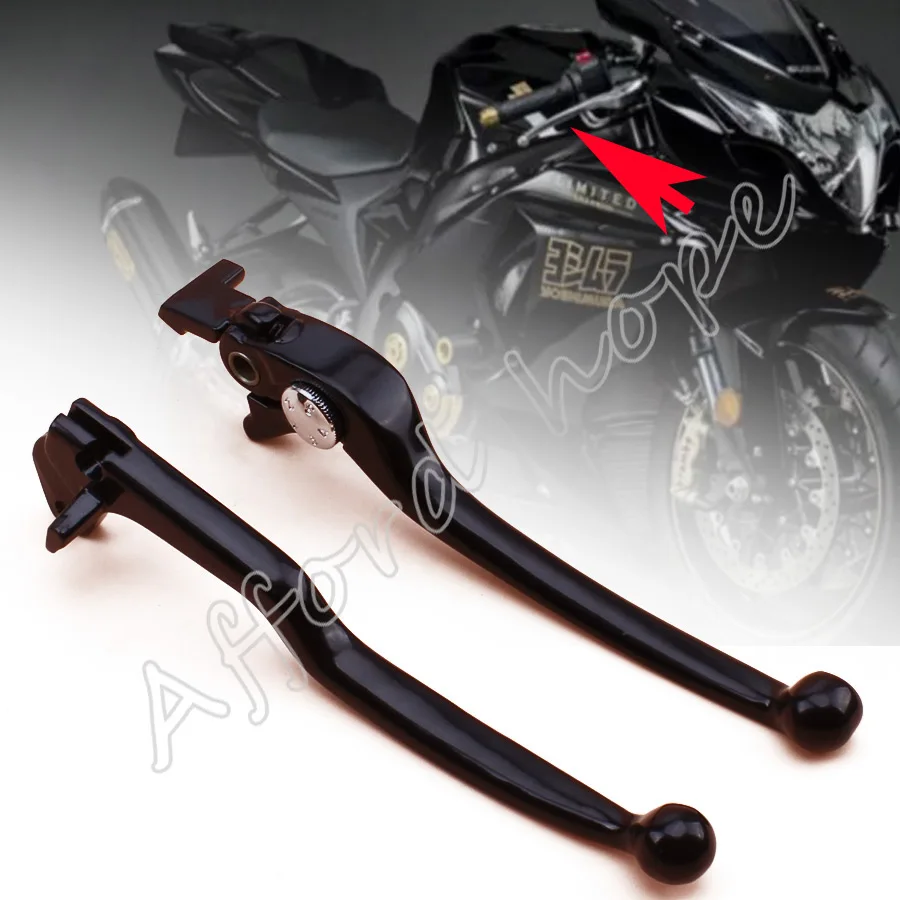 

1pair Brake Clutch Handlebar Lever Black For Suzuki GSXR 600 97-03 750 95-03 1000 01-04 TLR1000S 97-01 Free Shipping