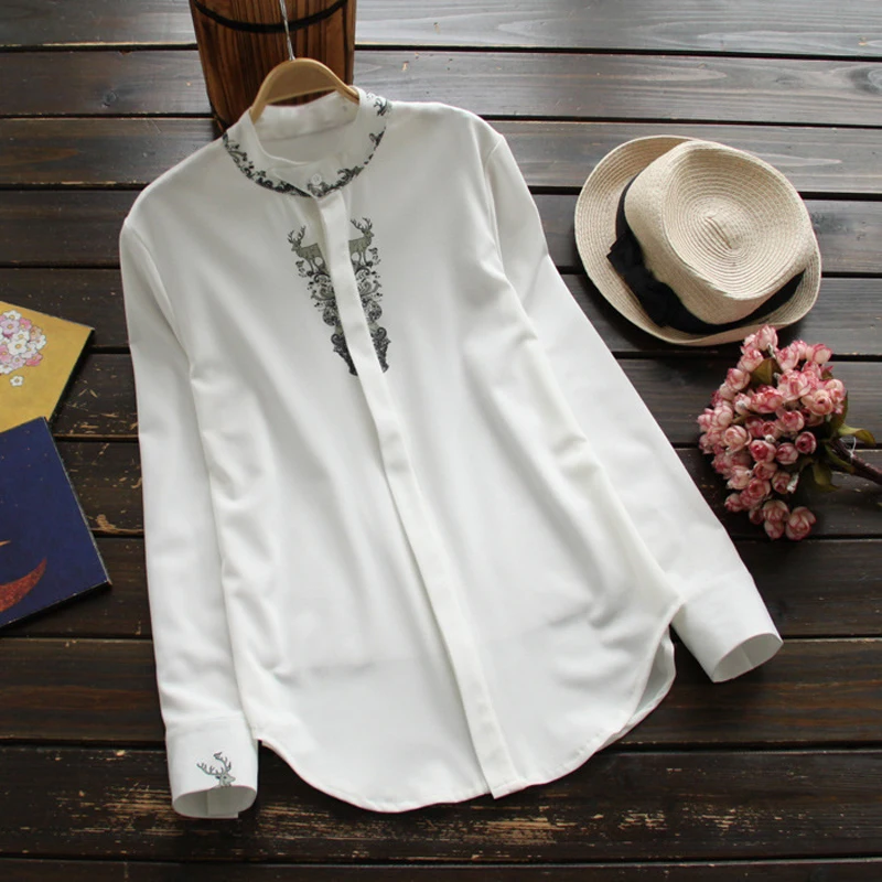 ysmile-y-casual-print-chiffon-shirt-women-stand-deer-white-blouse-female-slim-long-sleeve-top-spring-autumn-women-clothes-yk8357