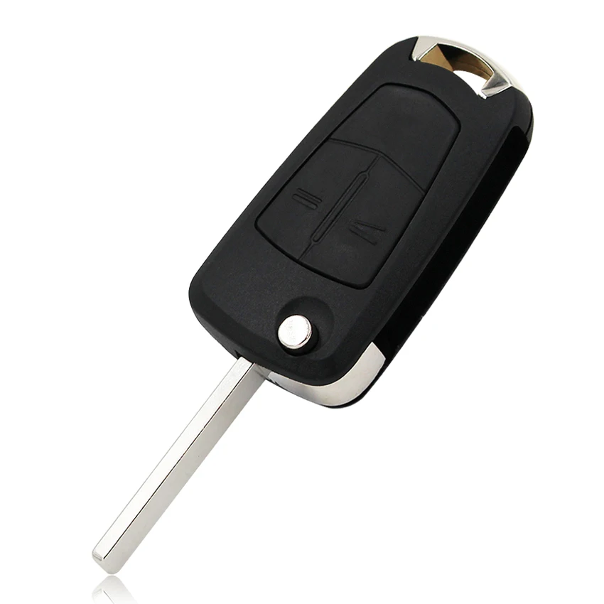 Складной чехол-книжка 2 кнопки дистанционного ключа fob 433 МГц с PCF7941 чип для Vauxhall Opel Astra H Zafira B 2004-2009 HU100 uncut