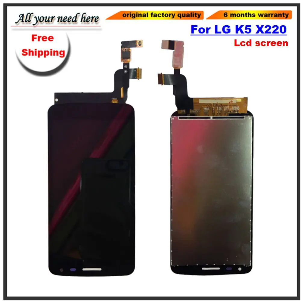 5 0 &quotчерный для LG K серии K5 X220 X220MB X220DS ЖК-дисплей кодирующий преобразователь