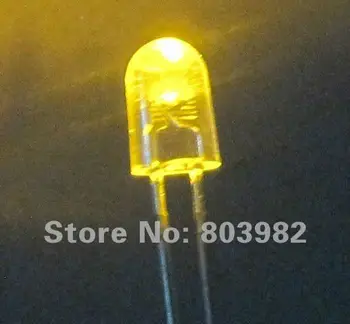 

Digital tube 5MM DIP LED Yellow oval led 585-595nm 2.0-2.5V(546 LED) CE&Rosh