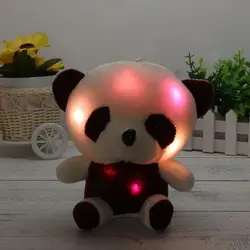 Милые Плюшевые настенные вещи панда ночной светодио дный Светодиодные мягкие животные куклы мягкая имитация панда кукла высокое качество