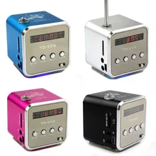 Nouveau micro SD TF USB Portable FM Radio Avec haut-parleurs mobile téléphone vibrations ordinateur musicFM Radio lecteur V26