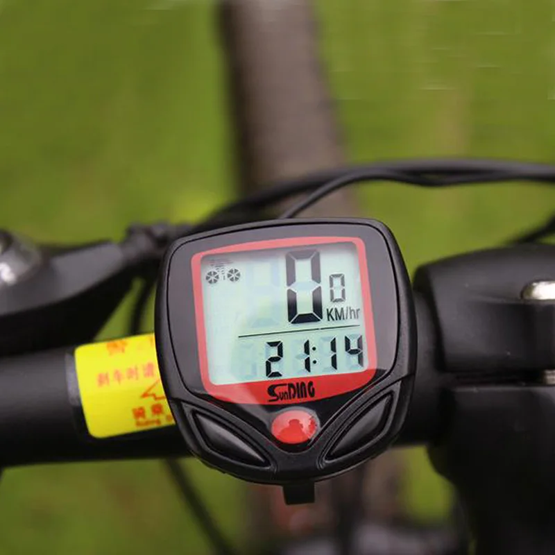 Waterproof Wired LCD Odometer Speedometer for Bike Bicycle Cycling Computer exp