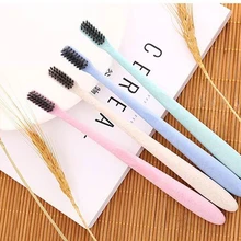 Мягкая бамбуковая зубная щетка для взрослых, угольная нано зубная щетка, черная зубная щетка, зубная щетка для личного ухода, зубная щетка, уход за деснами, экологичная