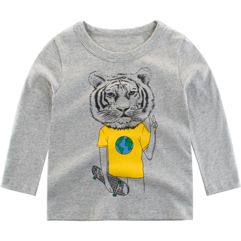 

Autumn Long Sleeve Boy T-shirt Children Kids T shirts Cotton Boys Clothes