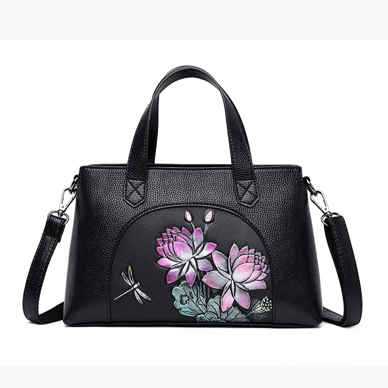 

Women Genuine Leather Handbags Women Messenger Bag Designer Crossbody Bags For Women 2018 Bolsa Feminina Tote Shoulder Bags Sa