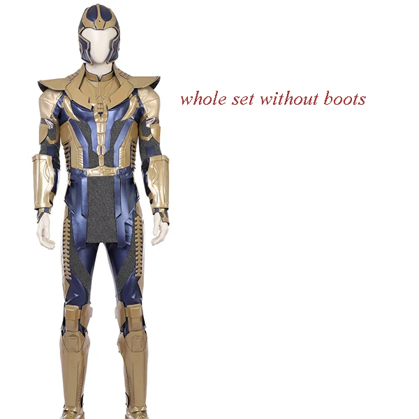 whole without boots Танос Косплей костюмы на Хэллоуин для мужчин взрослых Marvel Фильм Мстители Бесконечность войны танос Наряд полный набор карнавал индивидуальный заказ - Цвет: whole without boots