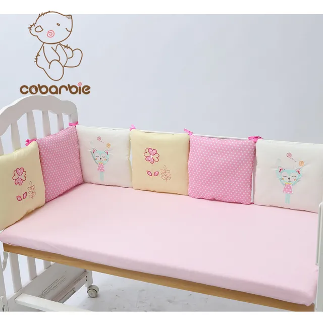 6 14 Pc/Lot Protector de Parachoques Cuna Cama Infantil