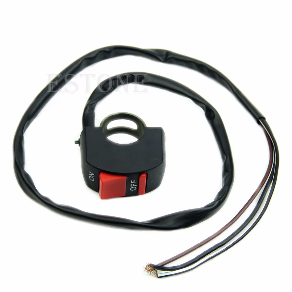 

Universal Motorcycle ATV Handlebar Kill Switch ON/OFF Button Bullet Connector L15