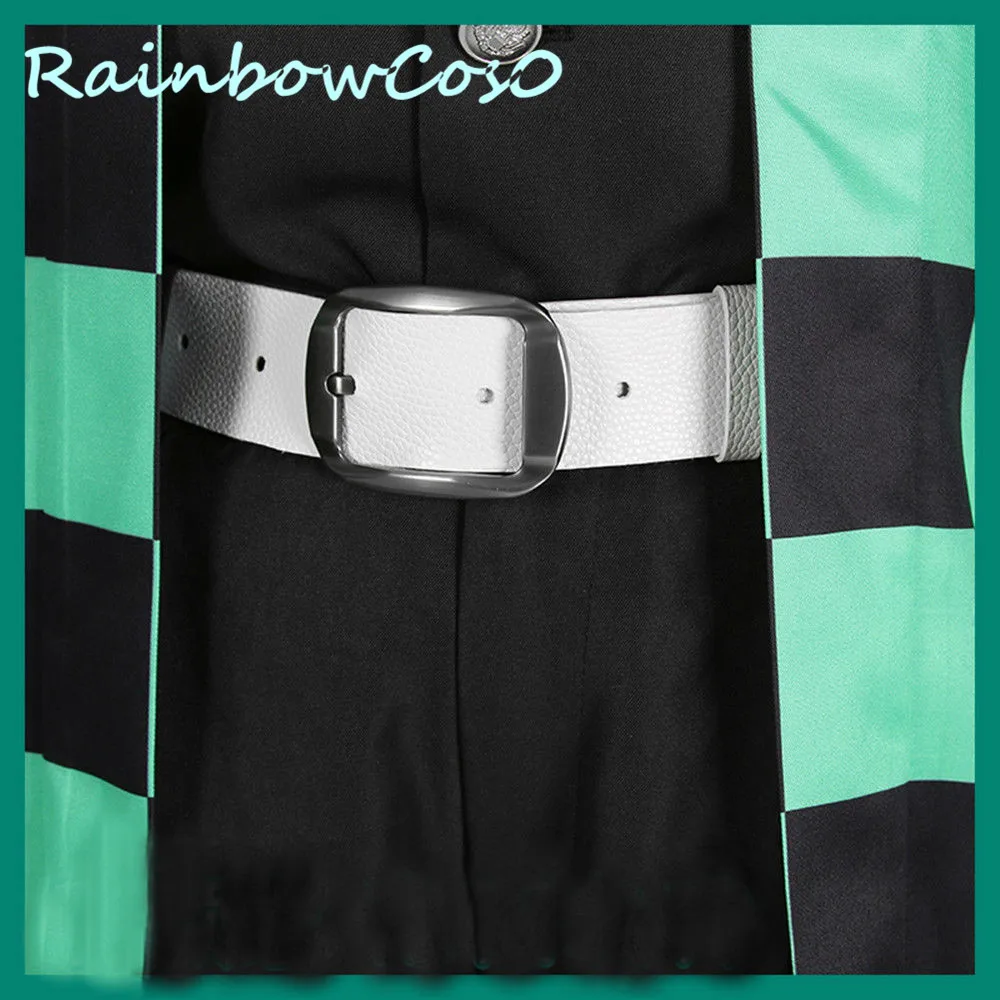 Костюм для косплея rainbowco0 демон убийца Kimetsu no Yaiba Kamado Tanjirou униформа|Костюмы аниме| |