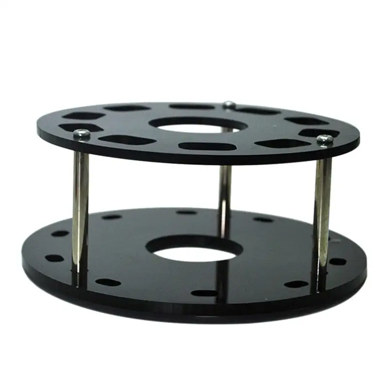 

OUNONA Makeup Brush Holder Stand Rack 10 Holes Cosmetic Brush Drying Rack Organizer Oval Shape Cosmetic Brushes Storage Shelf